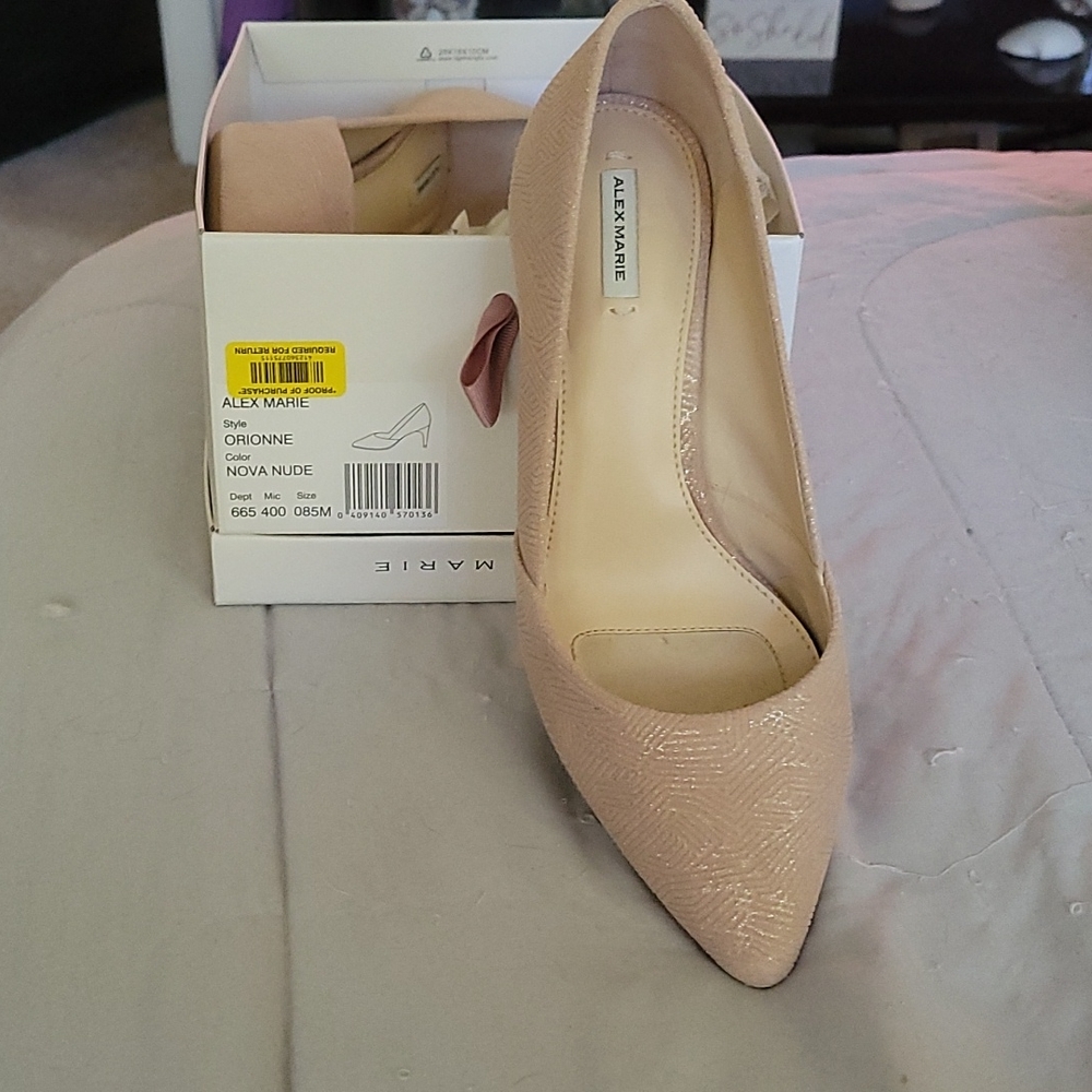 Size 8.5M Alex Marie Nude Heels